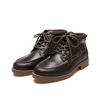 Men's Leather Lace-Up Lug Boots